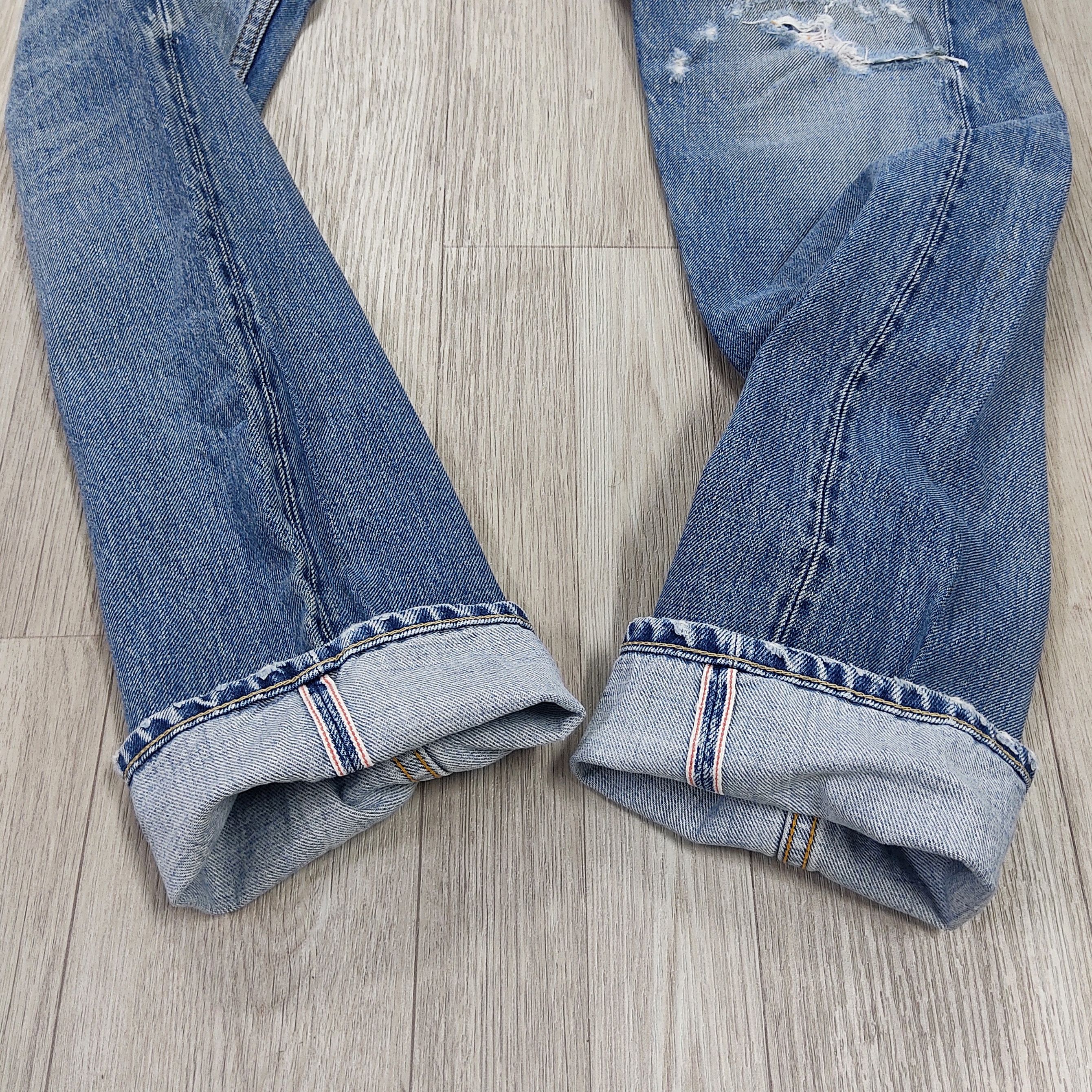 DENHAM DENHAM Razor Slim Japan Artisan Distressed Jeans Size US 30 / EU 46 - 9 Thumbnail