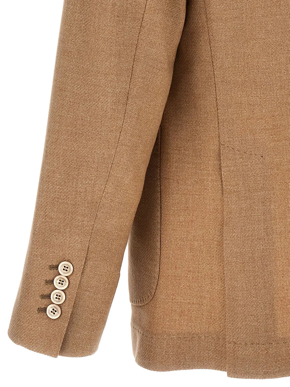 Brunello Cucinelli o1w1db10126 Single Breasted Flannel Blazer in Brown Size US M / EU 48-50 / 2 - 4 Thumbnail