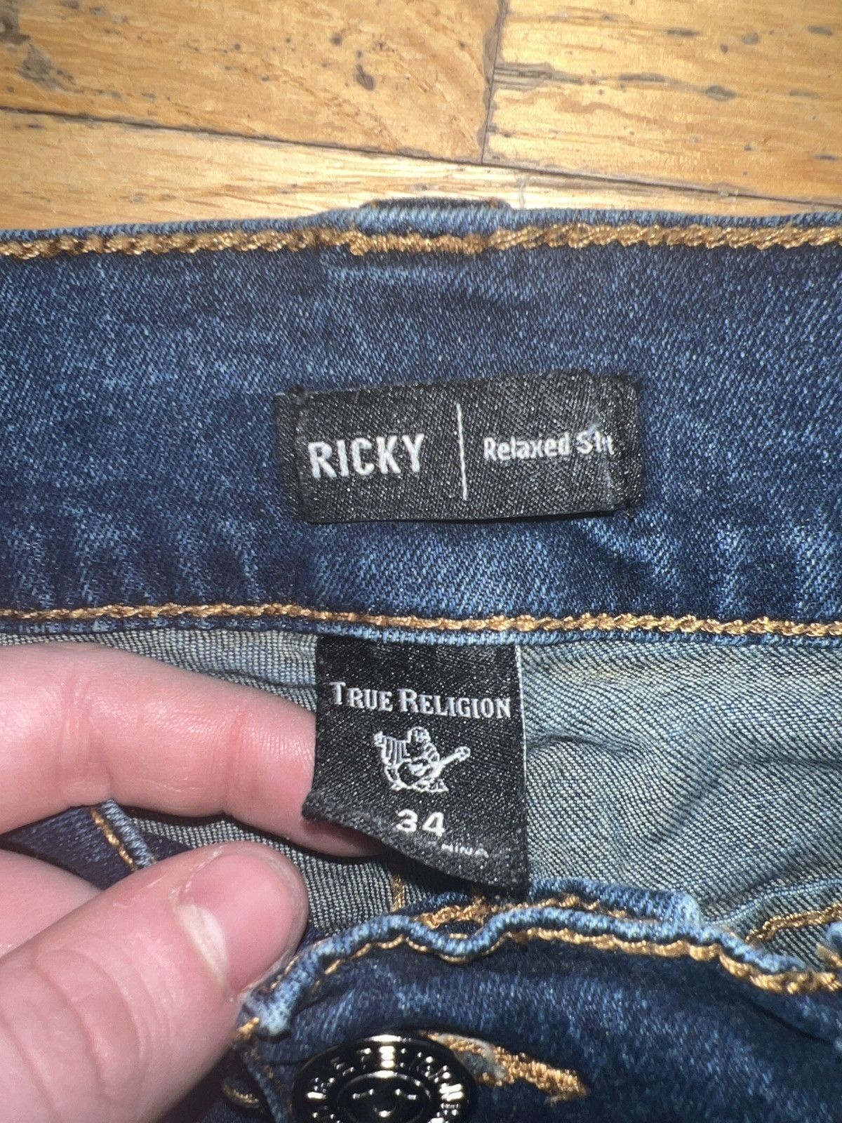 Polo Ralph Lauren × True Religion True religion blue Ricky fit denim jeans Size US 34 / EU 50 - 5 Thumbnail