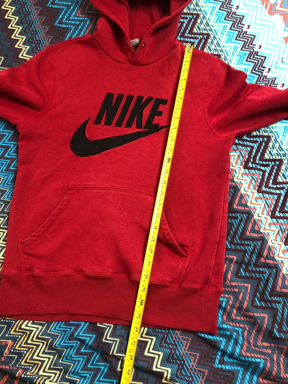 Nike × Vintage 00s Nike Vintage Big Logo Swoosh Boxy Fit Oversize Hoodie Size US S / EU 44-46 / 1 - 15 Thumbnail