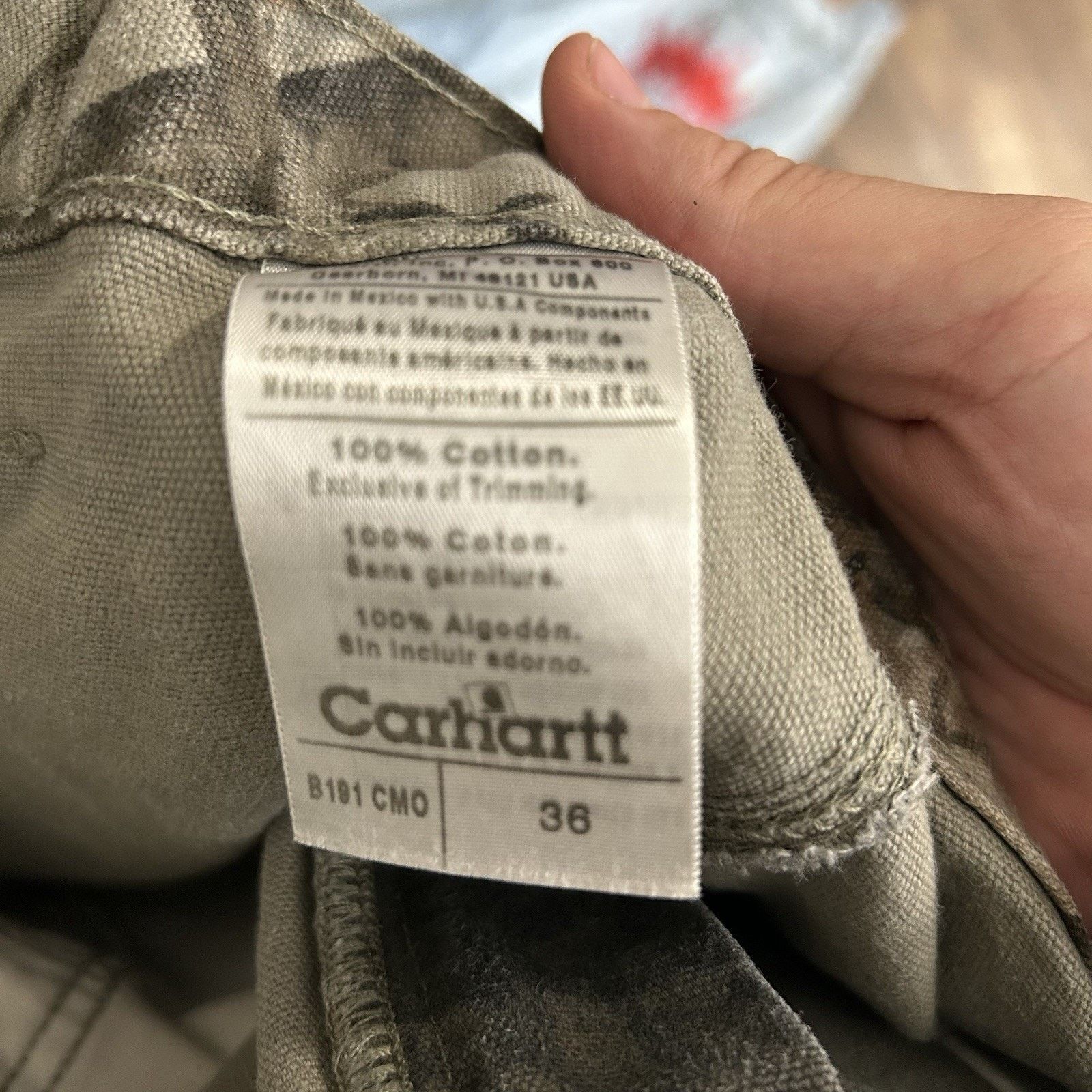 Carhartt B191 CMO Carhartt Real Tree Camo Carpenter Shorts Size 36 Size US 36 / EU 52 - 7 Thumbnail