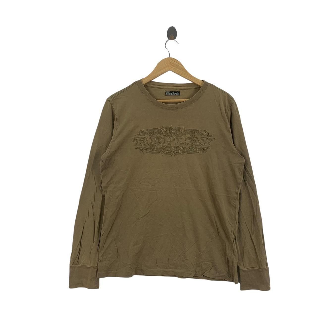 Vintage Vintage REPLY BRAND Embossed Logo Crest Tee Shirt Size L / US 10 / IT 46 - 1 Thumbnail