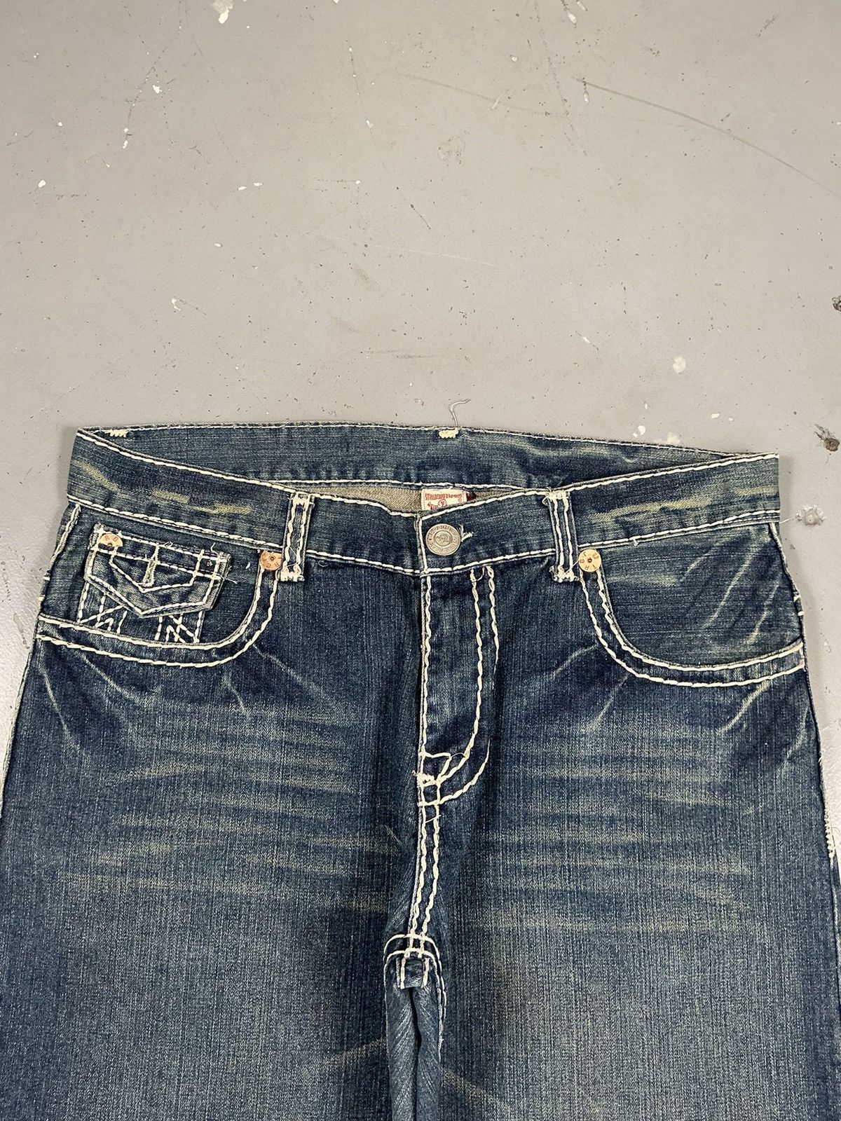 True Religion × Vintage Vintage true religion Billy super T denim jort Size US 40 / EU 56 - 3 Thumbnail