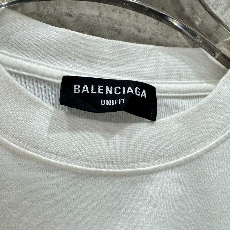 Balenciaga Balenciaga White PDF Letter Short Sleeve 2502-Nextarrow Size US L / EU 52-54 / 3 - 3 Thumbnail