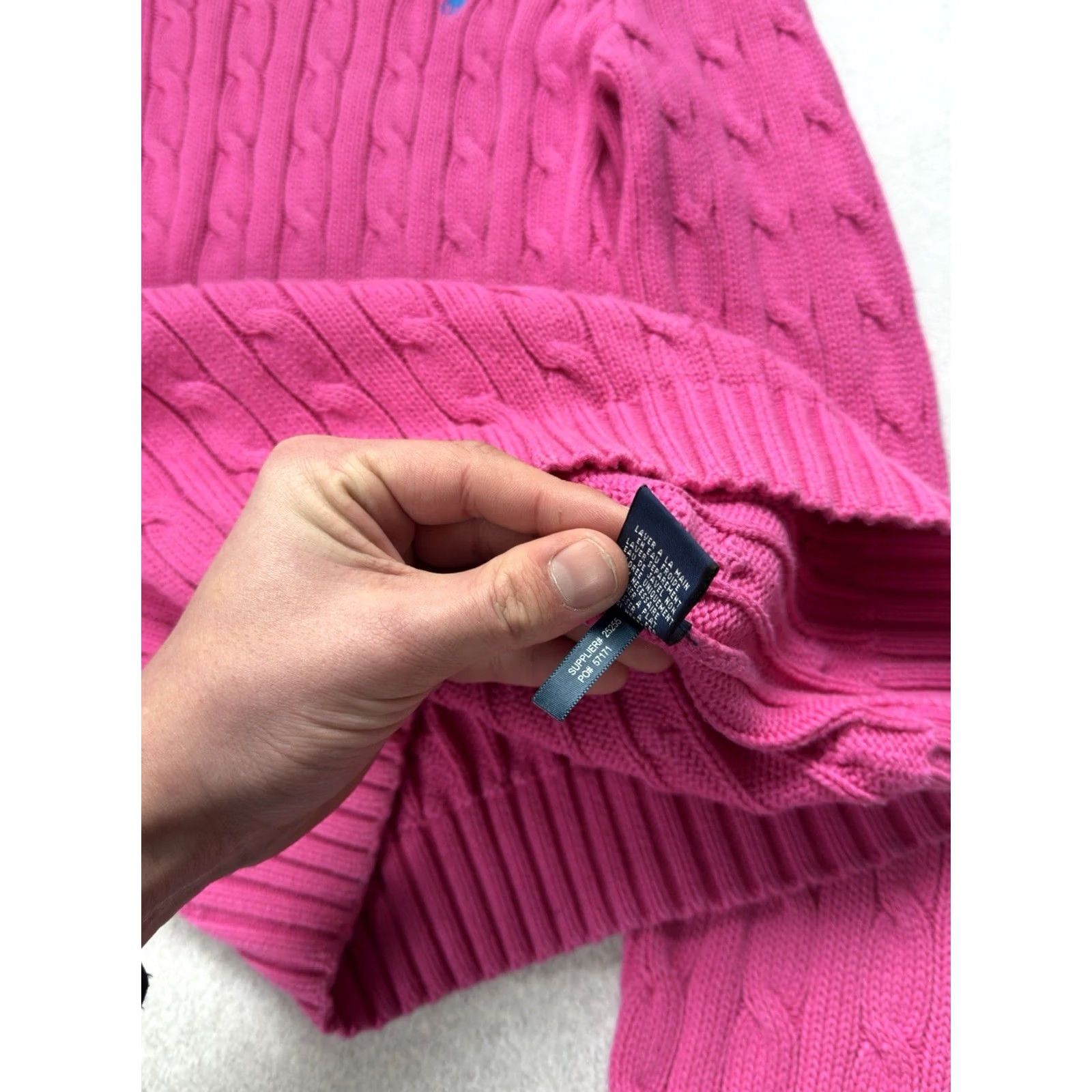 Ralph Lauren VINTAGE Ralph Lauren Woman Sweater Pink Size S Knitted Pullover City Classic 90s Luxury Paris Italy Sezane Vintage Streetwear Womens Size S / US 4 / IT 40 - 8 Thumbnail