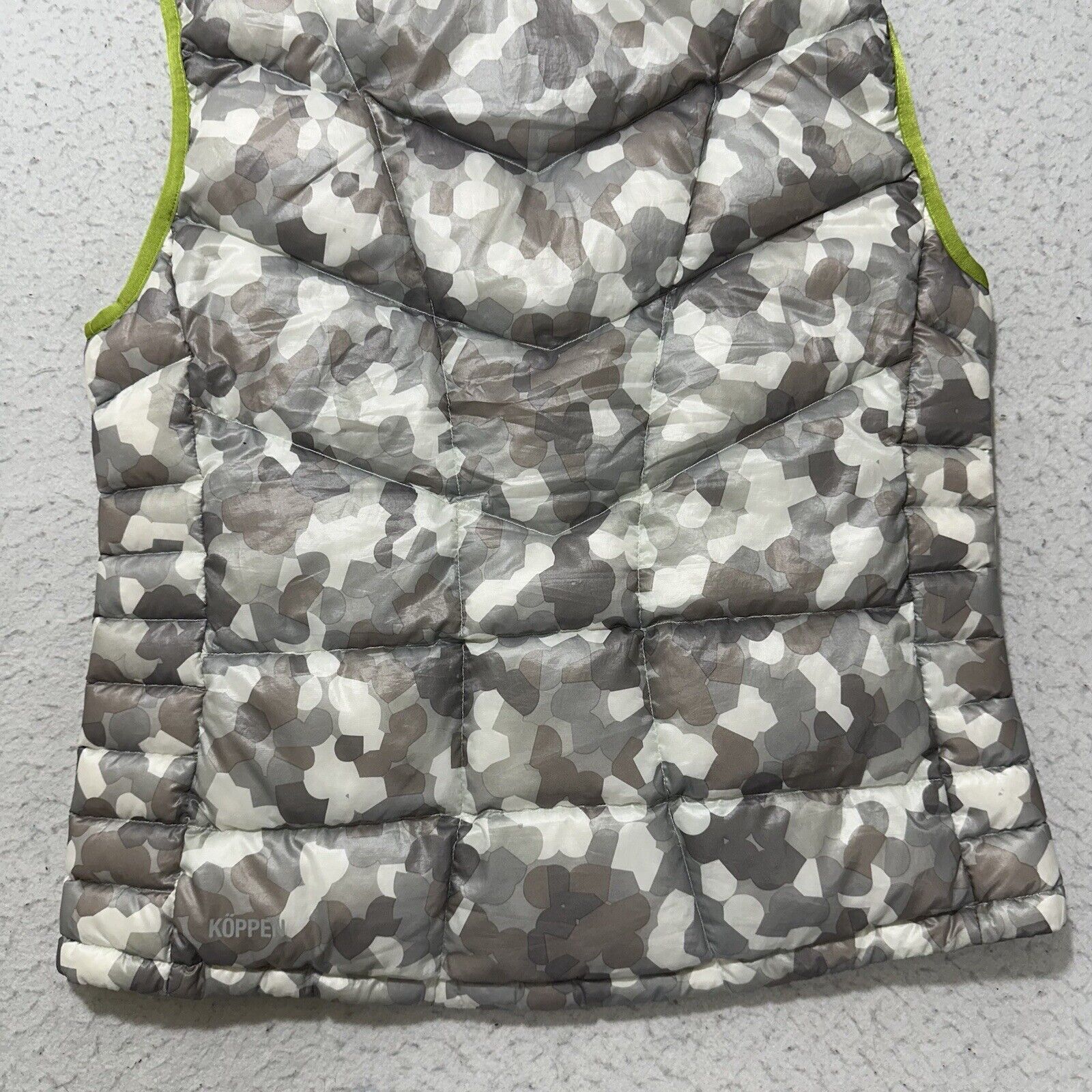 Other Koppen Medium Down Feather Puffer Vest Jacket Gray Camo Size M / US 6-8 / IT 42-44 - 11 Thumbnail