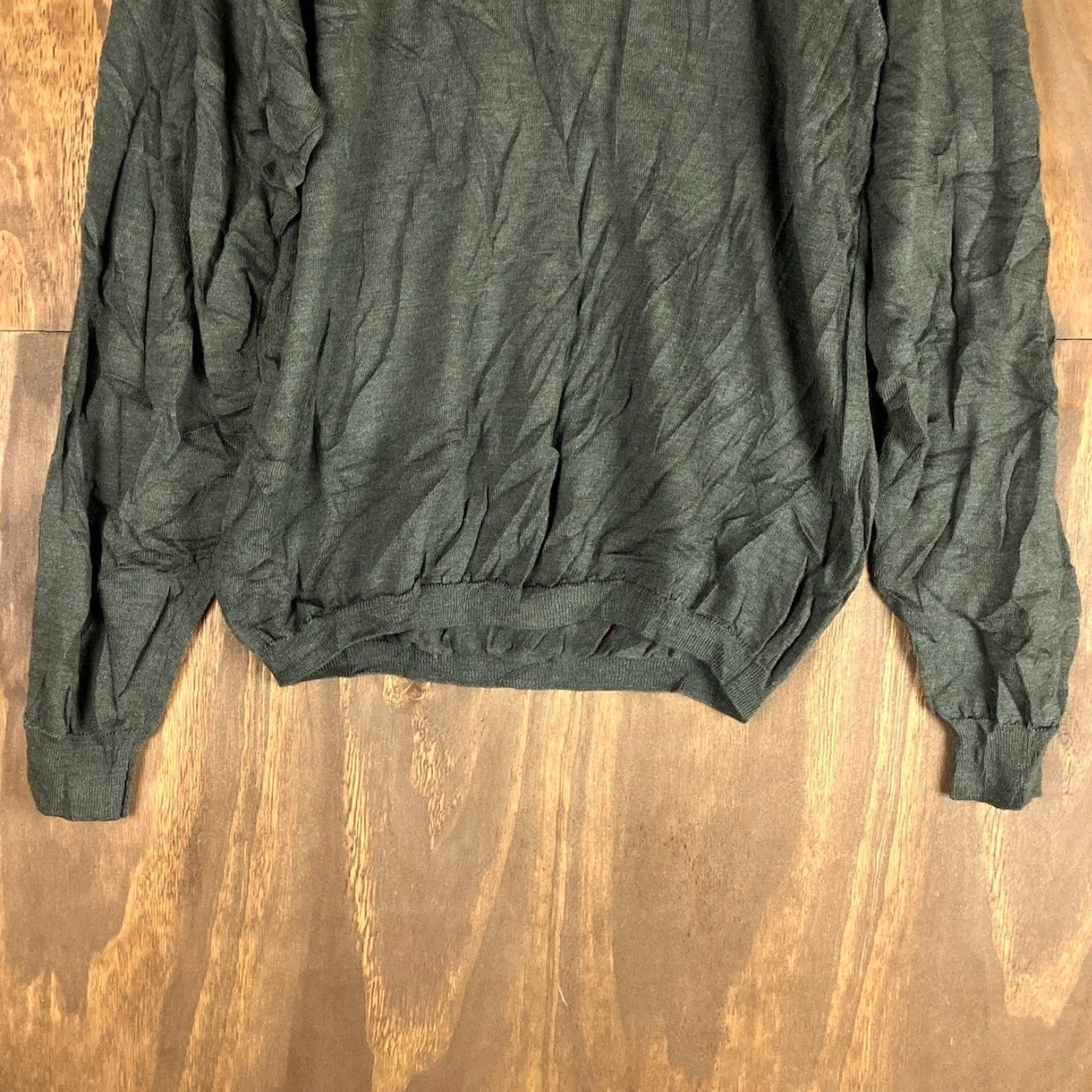Vintage Bachrach Mens Sweater Green Crew Neck 100% Extra Fine Merino Wool Long Sleeve M Size US M / EU 48-50 / 2 - 3 Thumbnail
