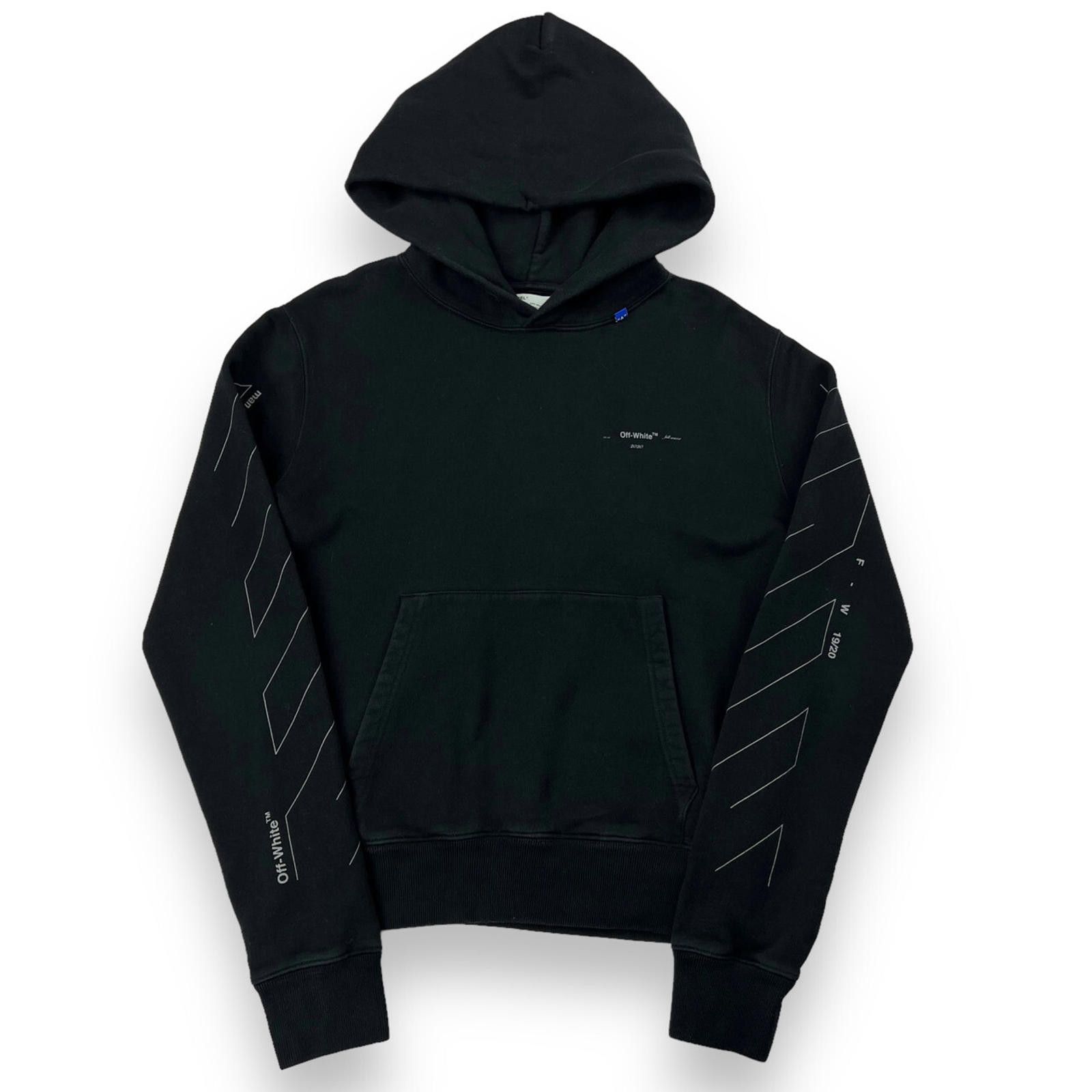 Off-White Off-White Unfinished Arrows Black Hoodie Size US XS / EU 42 / 0 - 3 Thumbnail