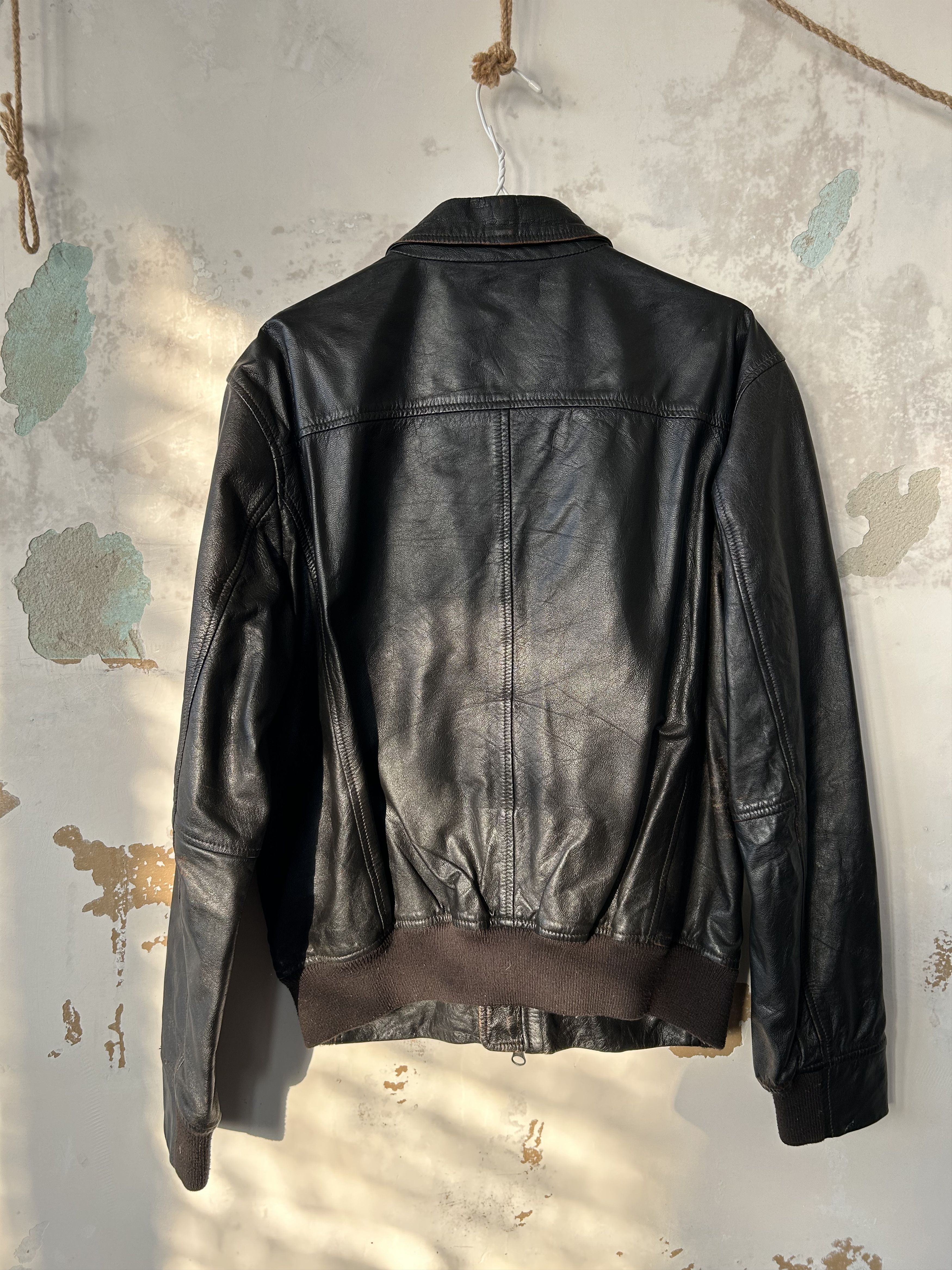 Armani Armani Jeans Leather Jacket Men size M Size US M / EU 48-50 / 2 - 7 Thumbnail