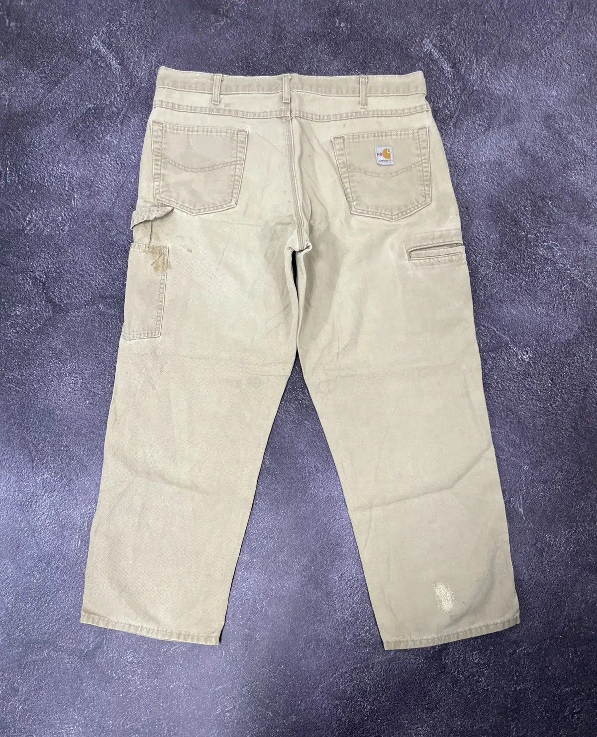 Carhartt × Vintage Vintage Carhartt Flame Resistant Hype Carpenter Baggy Pants Size US 36 / EU 52 - 1 Thumbnail