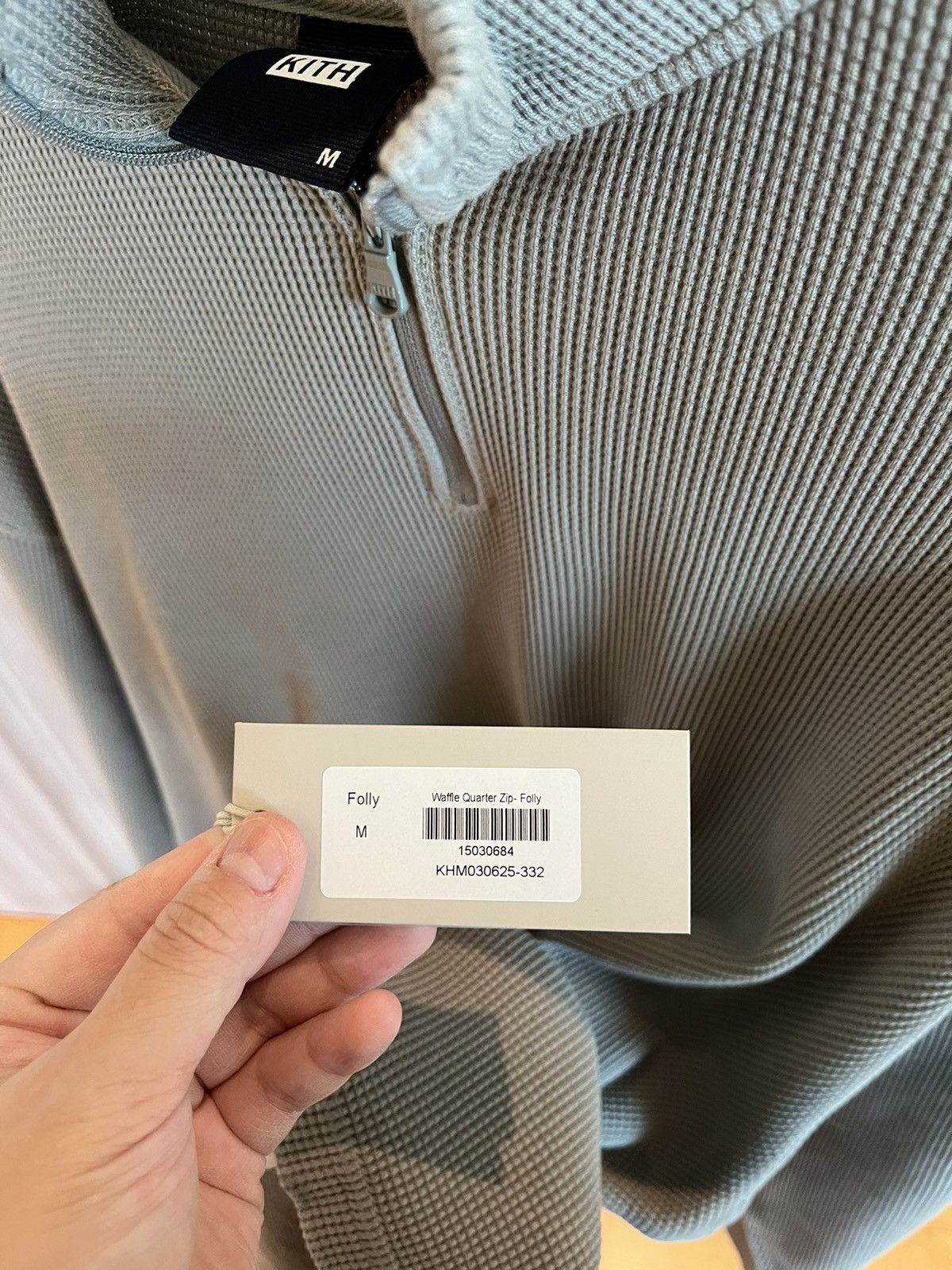 Kith Kith Waffle Quarter Zip Folly Green Size US M / EU 48-50 / 2 - 4 Thumbnail