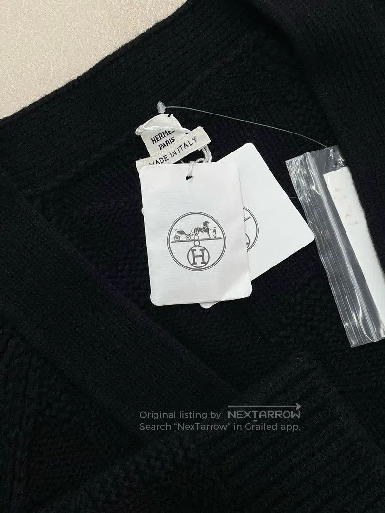 Hermes Hermes Black Knit Cardigan - Versatile for Spring and Autu Size XXS / US 00 / IT 34 - 3 Thumbnail