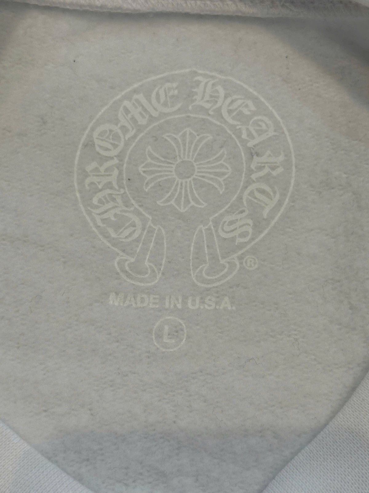 Chrome Hearts Chrome hearts Horse shoe sweater white Size US L / EU 52-54 / 3 - 12 Thumbnail