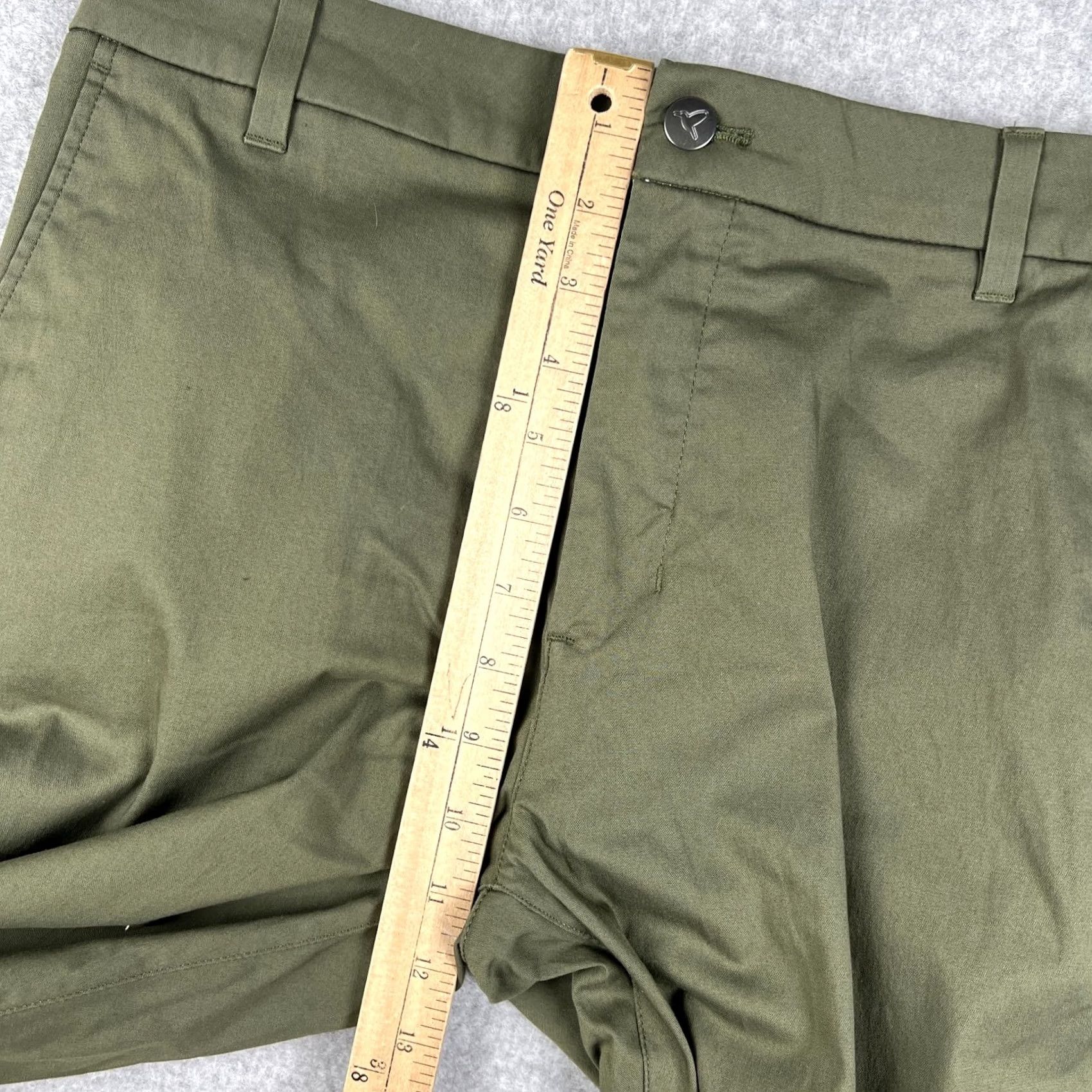 Vintage Birddogs Pants Mens Green Slim Fit Stretch Performance Lined Chino 32x34 Size US 32 / EU 48 - 6 Thumbnail