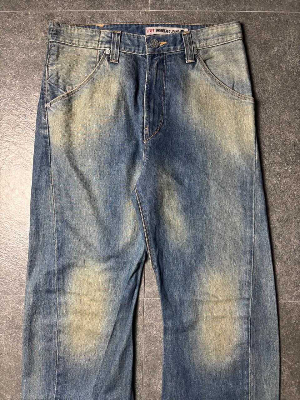 Levi's 2000s Levis Engineered Twisted Mud-Washed Jeans Size US 30 / EU 46 - 2 Thumbnail