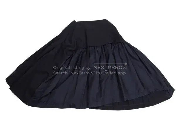 Comme des Garcons Comme Des Garcons size M Navy Blue Vintage Pleated Half Sk Size 23" - 3 Thumbnail