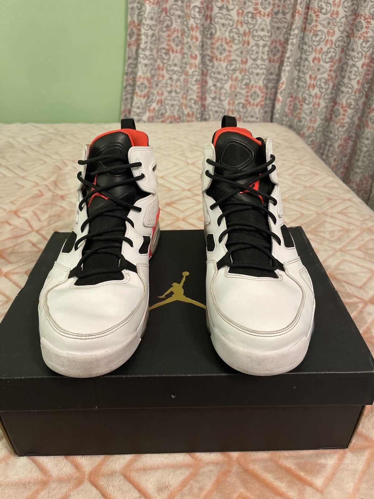 Jordan Brand × Nike AIR JORDAN FLIGHT CLUB 91 WHITE INFRARED Size US 13 / EU 46 - 3 Thumbnail