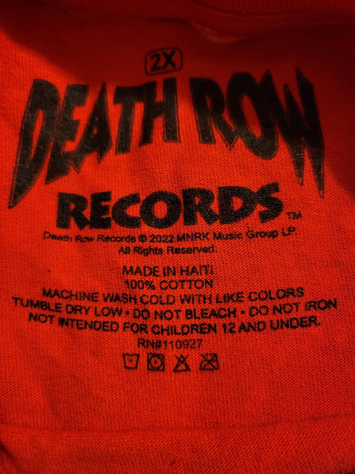 Band Tees Death Row Records T-Shirt Size US XXL / EU 58 / 5 - 2 Thumbnail