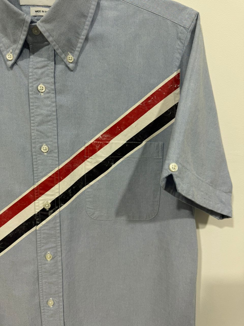 Thom Browne Thom Browne Diagonal Stripe Oxford Shirt Size US M / EU 48-50 / 2 - 2 Thumbnail