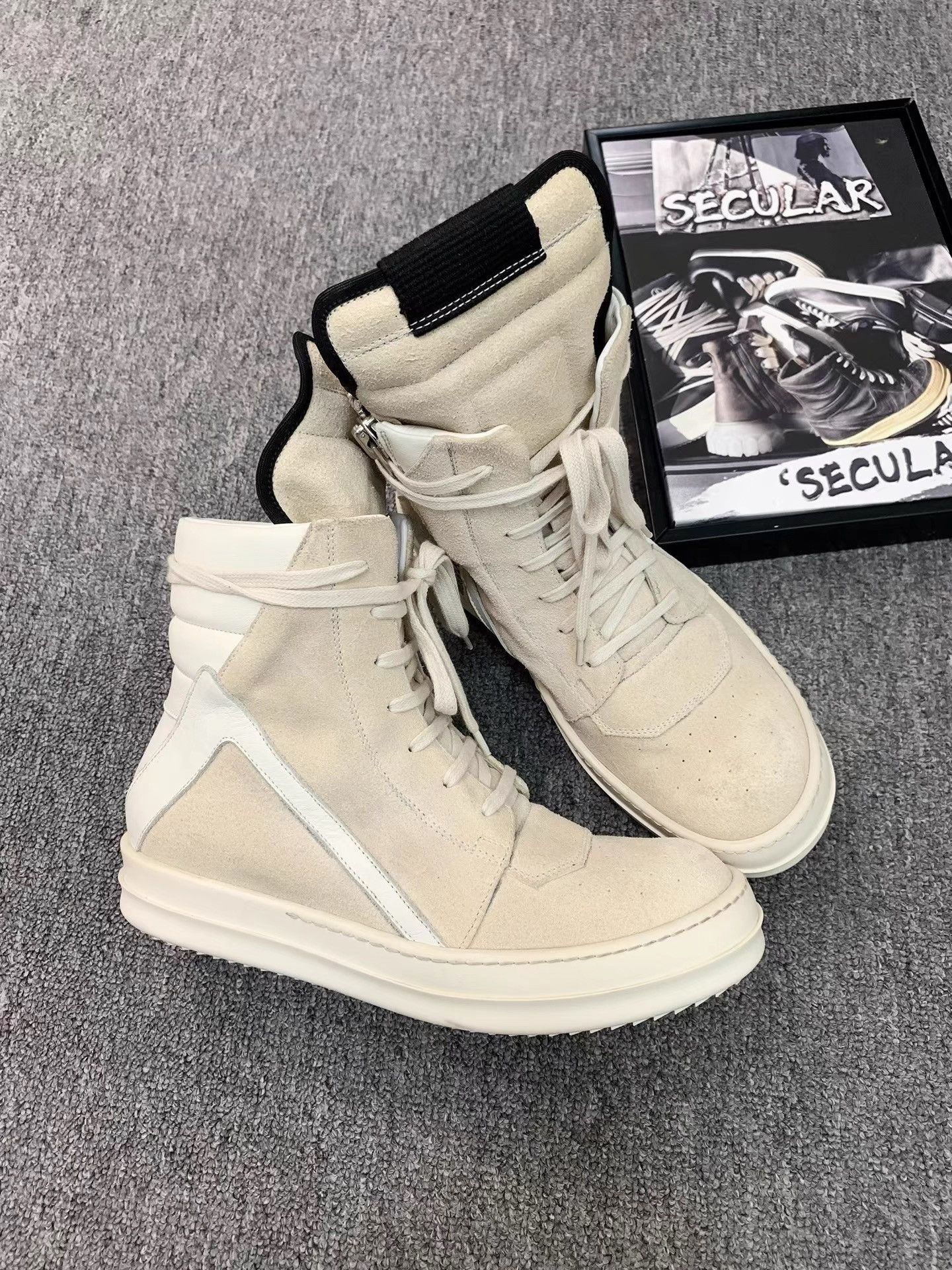 Rick Owens Rick Owens Mainline Desert Inverted Triangle Sneakers K34 Size US 8 / IT 38 - 2 Thumbnail