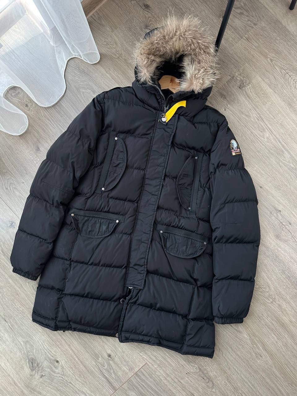 Parajumpers × Vintage Vintage Parajumpers Womens Black Parka Long Puffer Jacket Size XL / US 12-14 / IT 48-50 - 3 Thumbnail