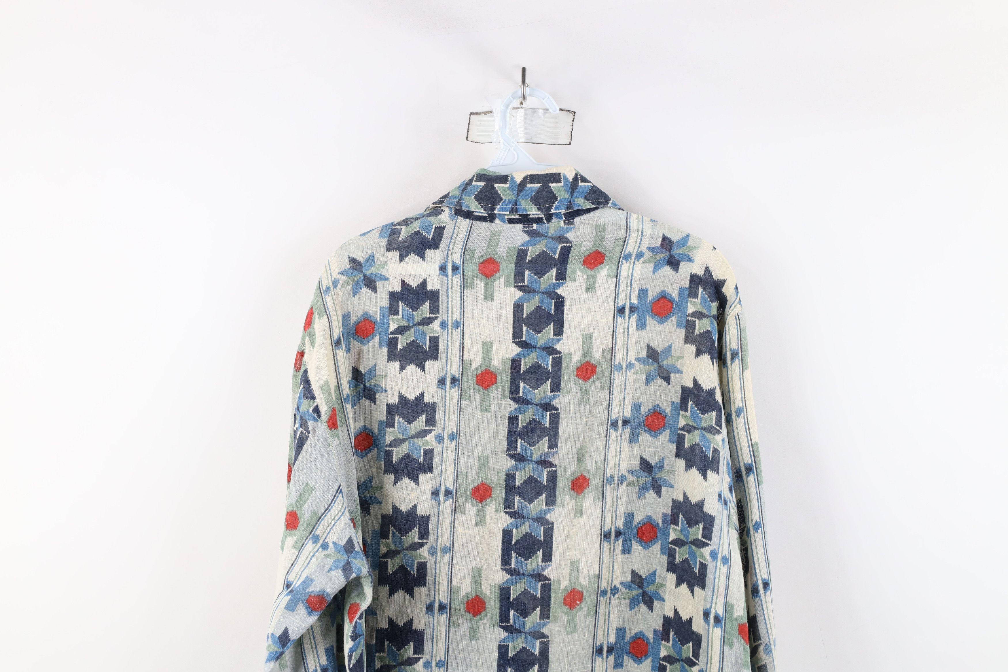 Vintage Vintage 70s Streetwear Southwestern Fiesta Button Shirt USA Size US L / EU 52-54 / 3 - 13 Thumbnail