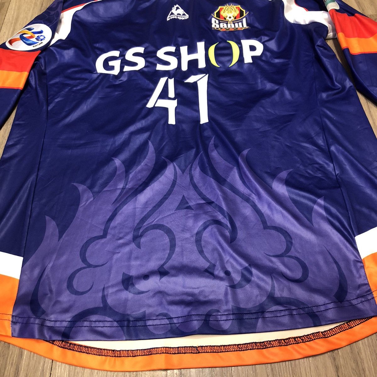 Le Coq Sportif Seoul FC 2014 Match issued/worn gk shirt #41 Chol Ho Size US XL / EU 56 / 4 - 3 Thumbnail