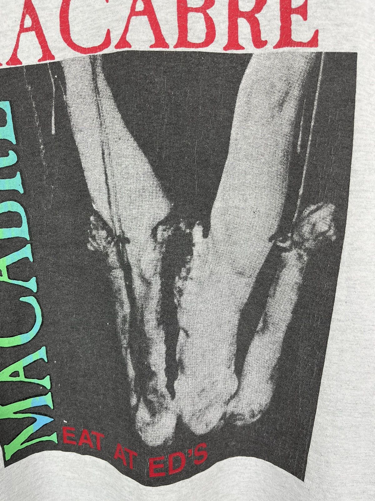 Band Tees × Vintage 90s Macabre Ed Gein Eat At Ed’s Vintage T-shirt Size US XL / EU 56 / 4 - 9 Thumbnail