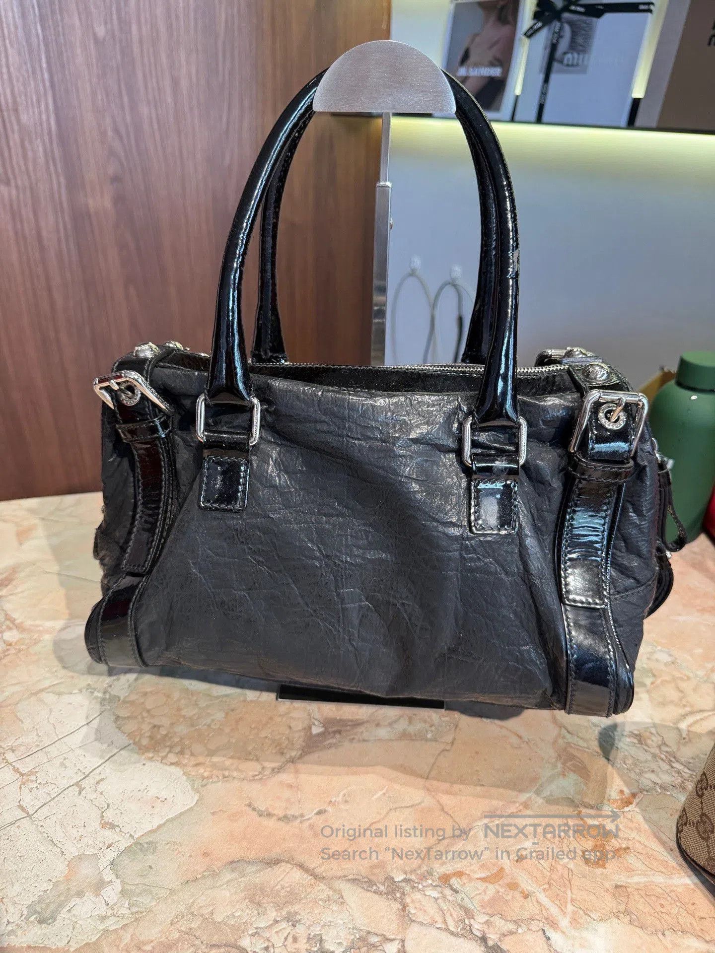 Dolce & Gabbana Dolce & Gabbana Patent Leather Boston Bag. Size ONE SIZE - 2 Thumbnail