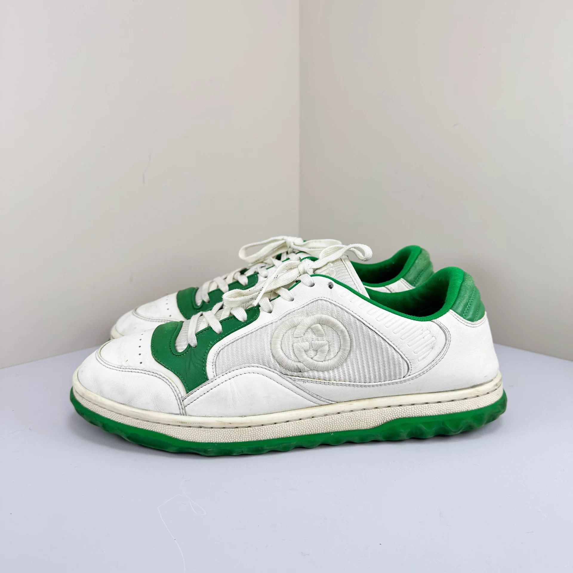 Gucci Gucci MAC80 White Green Worn Sneakers 8.5 95N Size US 8.5 / EU 41-42 - 1 Thumbnail