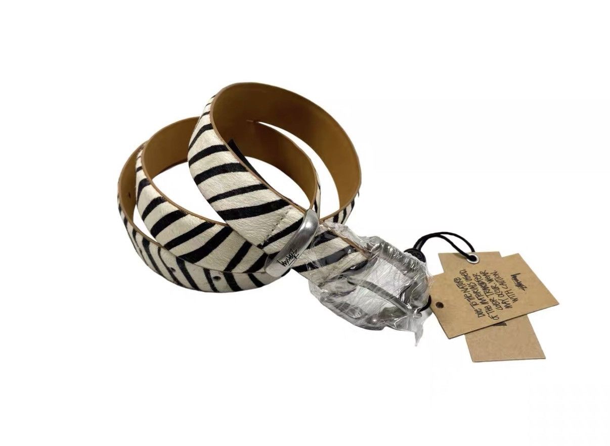 Stussy Pony Hair Dress Belt - cow print | Grailed