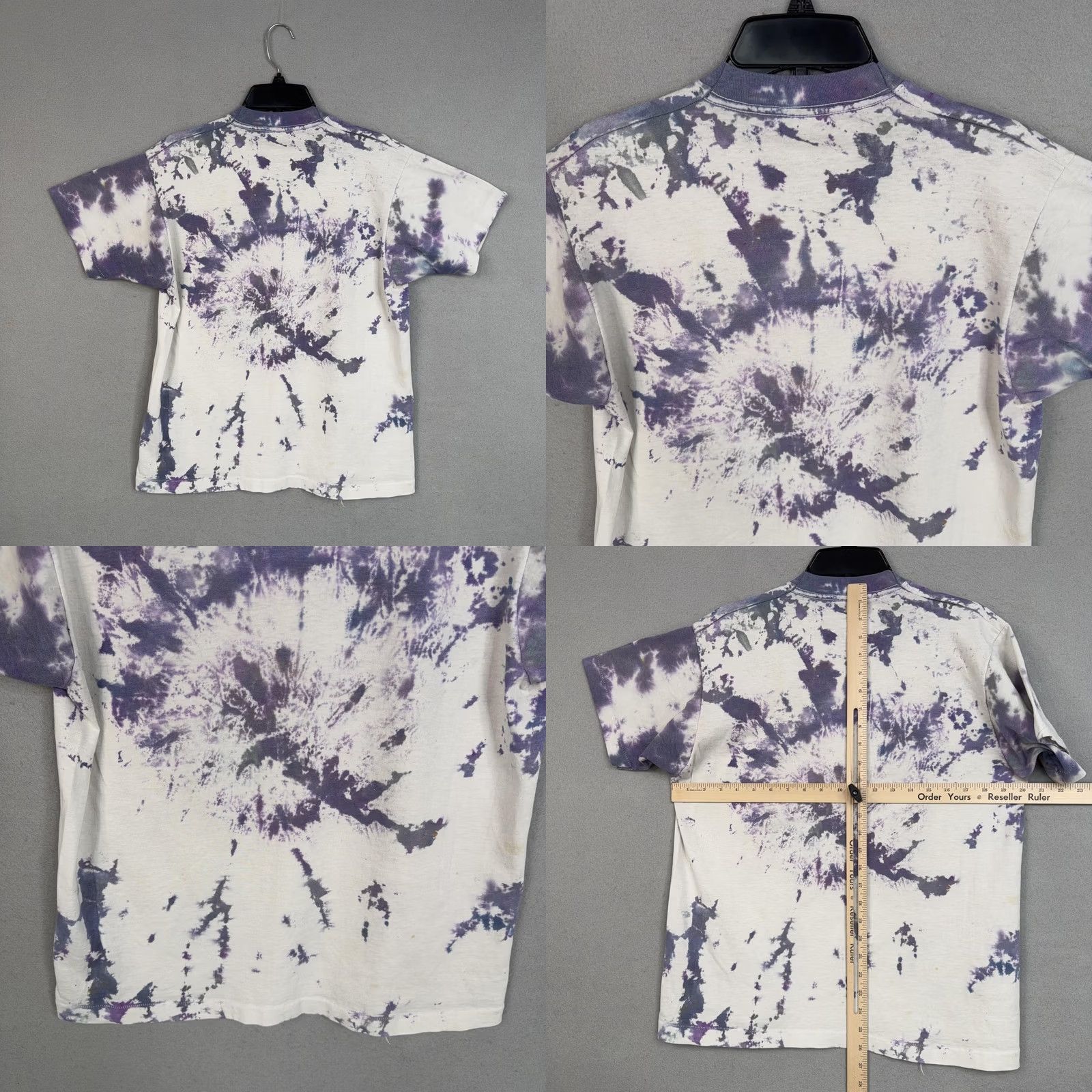 Fruit Of The Loom VINTAGE Fruit of the Loom Louisiana Boys Tour Shirt Mens Large White Purple Tie Dye 1992 90s Graphic Print Short Sleeve Crew Neck T-Shirt Mens Women? Size US L / EU 52-54 / 3 - 8 Thumbnail