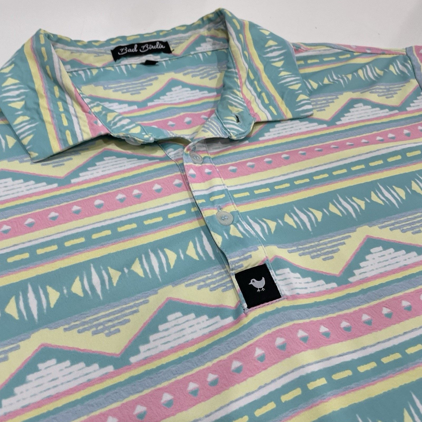 Bad Birdie Bad Birdie Salty Savage Golf Polo Shirt Men’s Size M Aztec Size US M / EU 48-50 / 2 - 1 Thumbnail