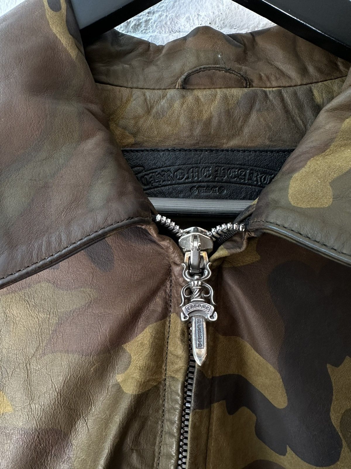 Chrome Hearts Chrome Hearts Camo leather work jacket Size US XXL / EU 58 / 5 - 3 Thumbnail