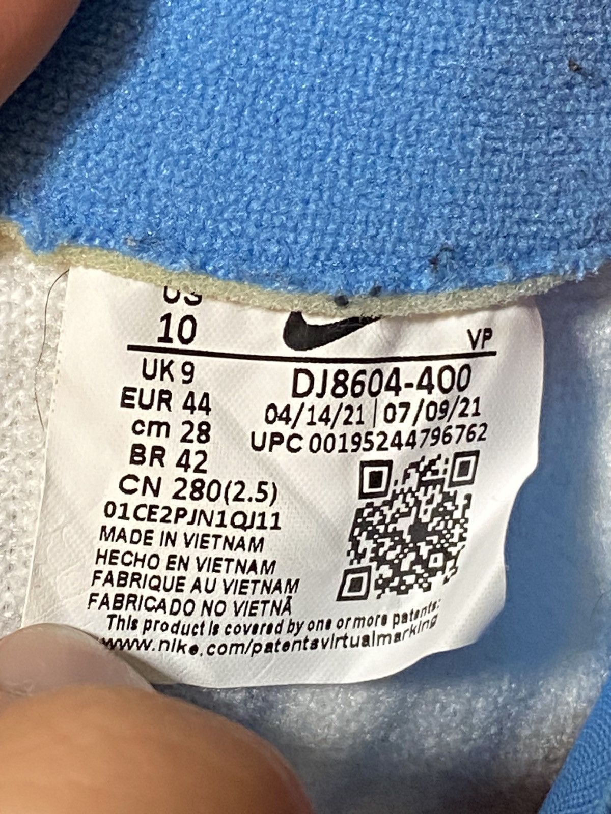 Nike × Supreme SUPREME X NIKE Air Zoom Flight 95 SP University Blue Size US 10 / EU 43 - 7 Thumbnail