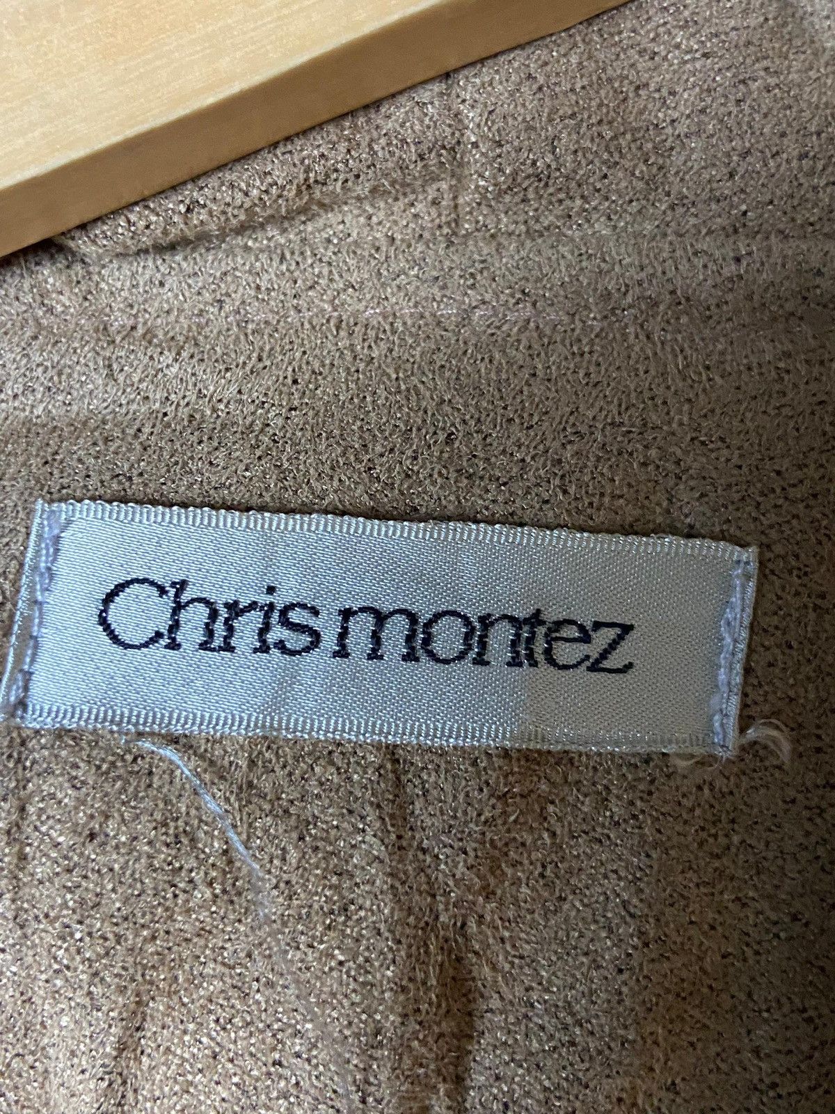 Japanese Brand × Leather × Vintage Vintage CHRIS MONTEZ Leather Suede Hooded Jacket (126) Size US XS / EU 42 / 0 - 8 Thumbnail