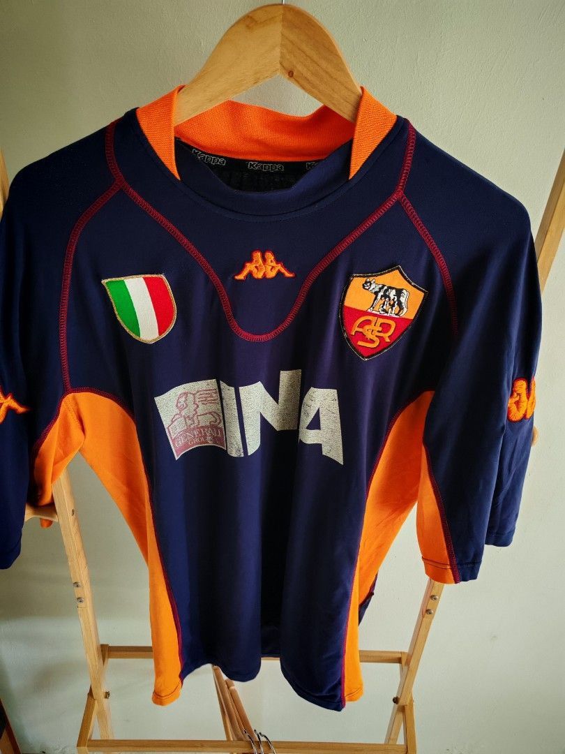 Kappa AS Roma Kappa 3rd Jersey 2001/02 Scudetto Patch Size US L / EU 52-54 / 3 - 2 Thumbnail