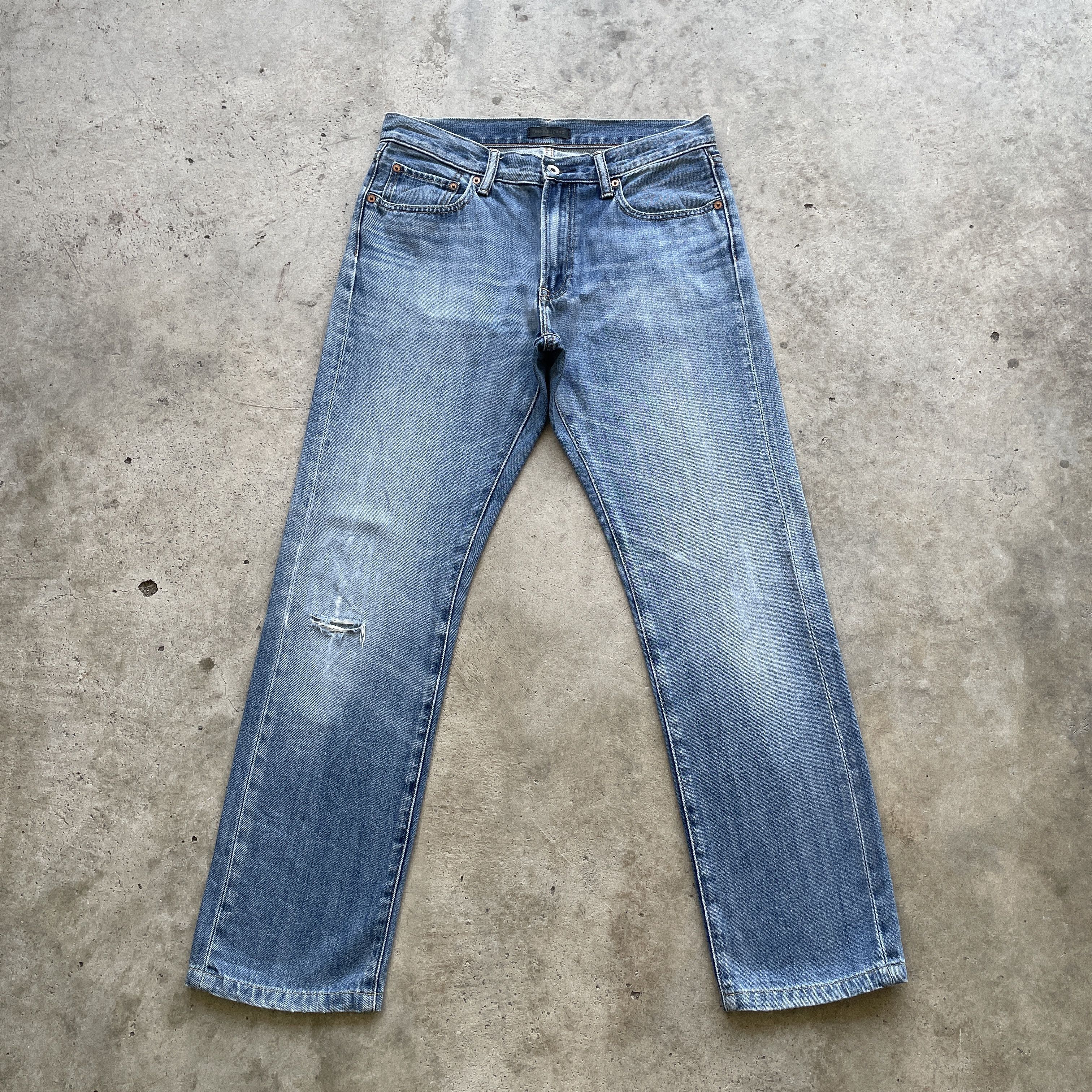 Japanese Brand VINTAGE JAPANESE DISTRESSED JEANS FADED PANTS DENIM W32x30 Size US 32 / EU 48 - 2 Thumbnail