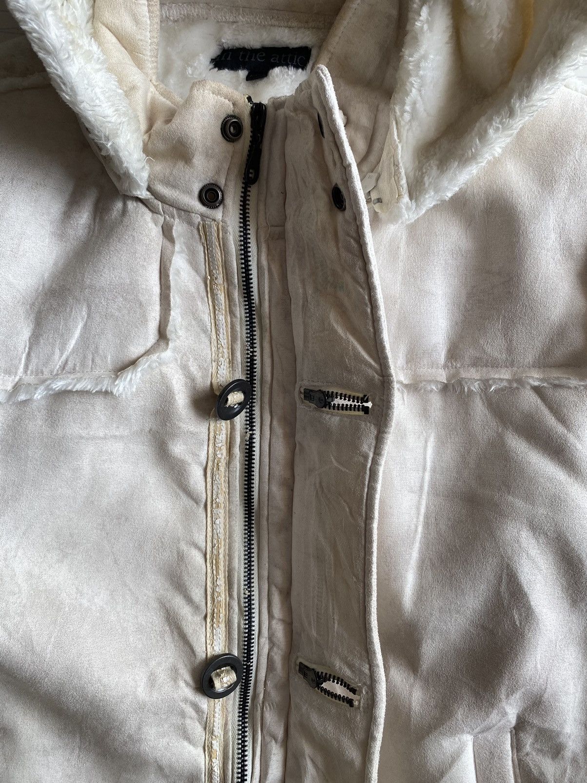 In The Attic IN THE ATTIC Japan Shearling Trench Coat Hoodie Size US L / EU 52-54 / 3 - 9 Thumbnail