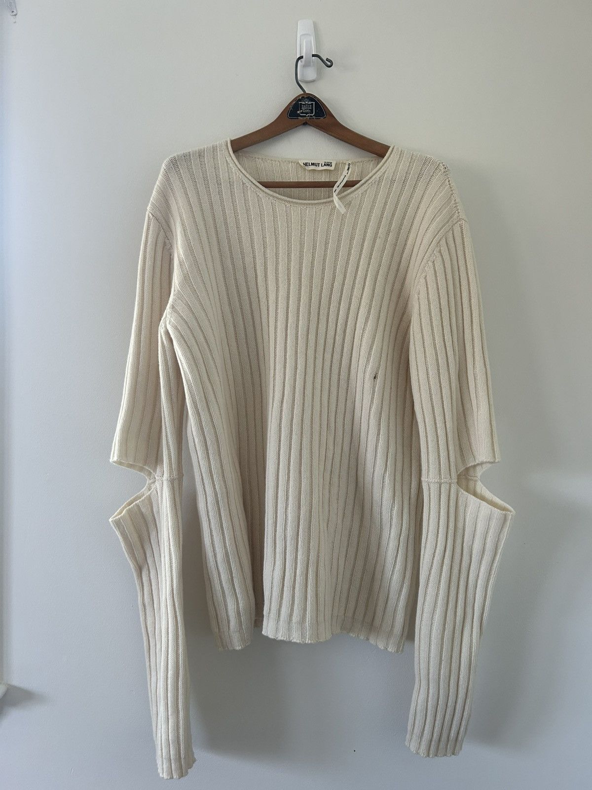 HELMUT LANG エルボーカットアウトニット 本人期】初期 HELMUT LANG 1997 エルボーカットアウト ニット 【公式通販】