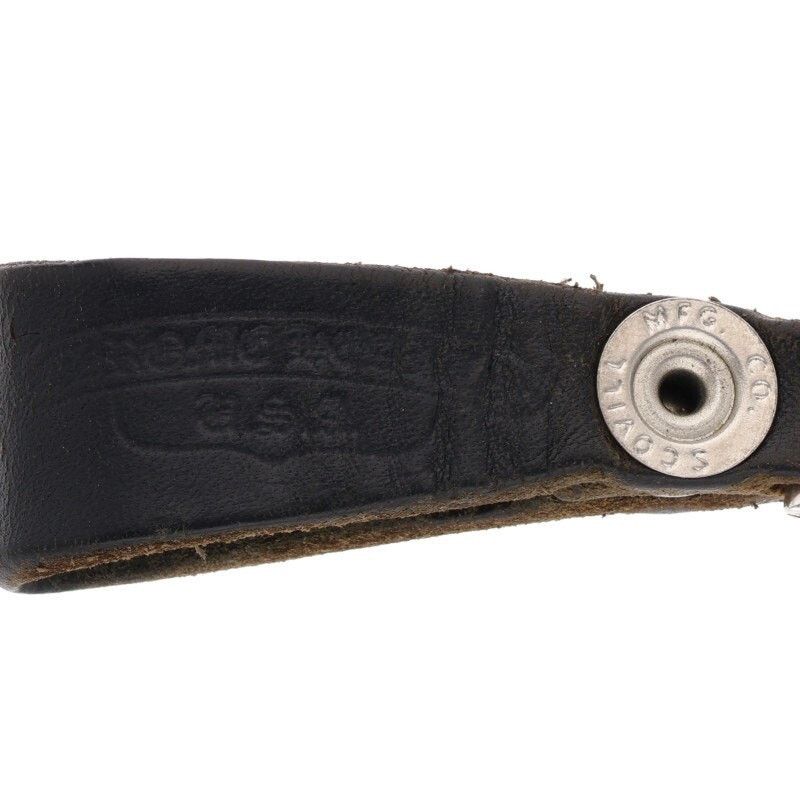 Chrome Hearts Leather Belt Loop with Cross Button