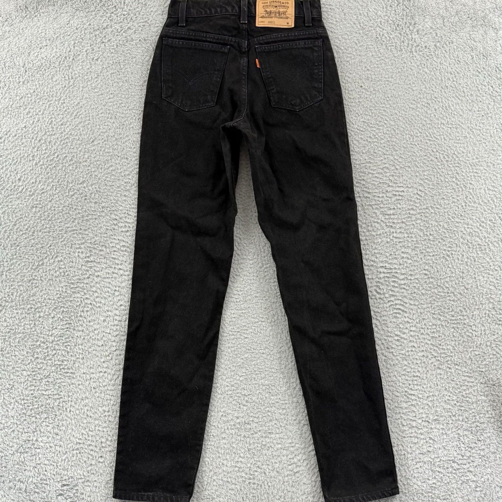 Levi's VINTAGE Levi's Jeans 950 Womens 3 Black Denim Tapered Leg 90s Relaxed Orange Tab Levi's 550 Womens Distressed? No, keep exact words: Size 26" / US 2 / IT 38 - 7 Thumbnail