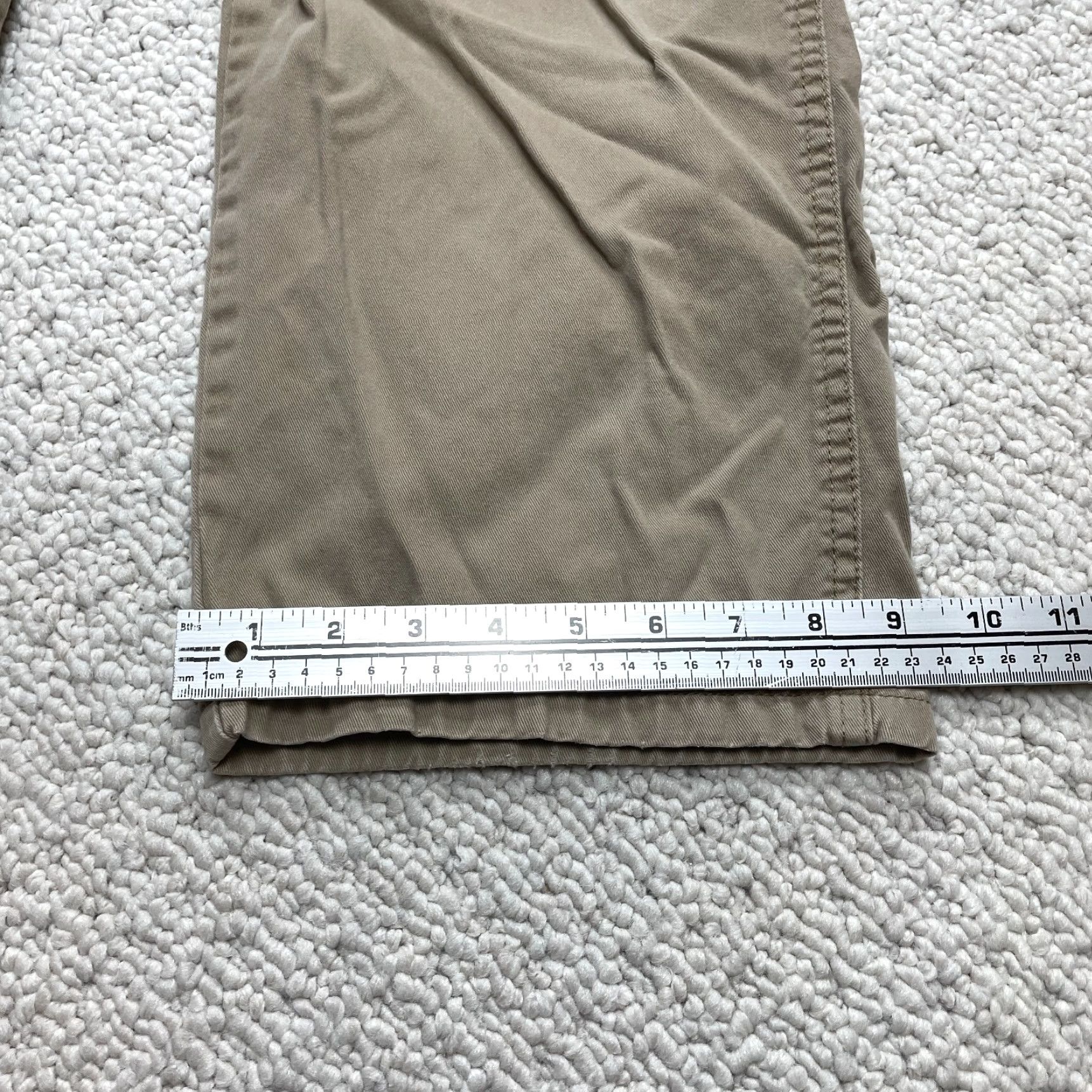Wrangler Wrangler Cargo Pants Mens 44x30 Beige Solid Cotton High Rise Straight Pockets Mens Beige Cargo Pants 44x30 Wrangler Size US 44 / EU 60 - 2 Thumbnail
