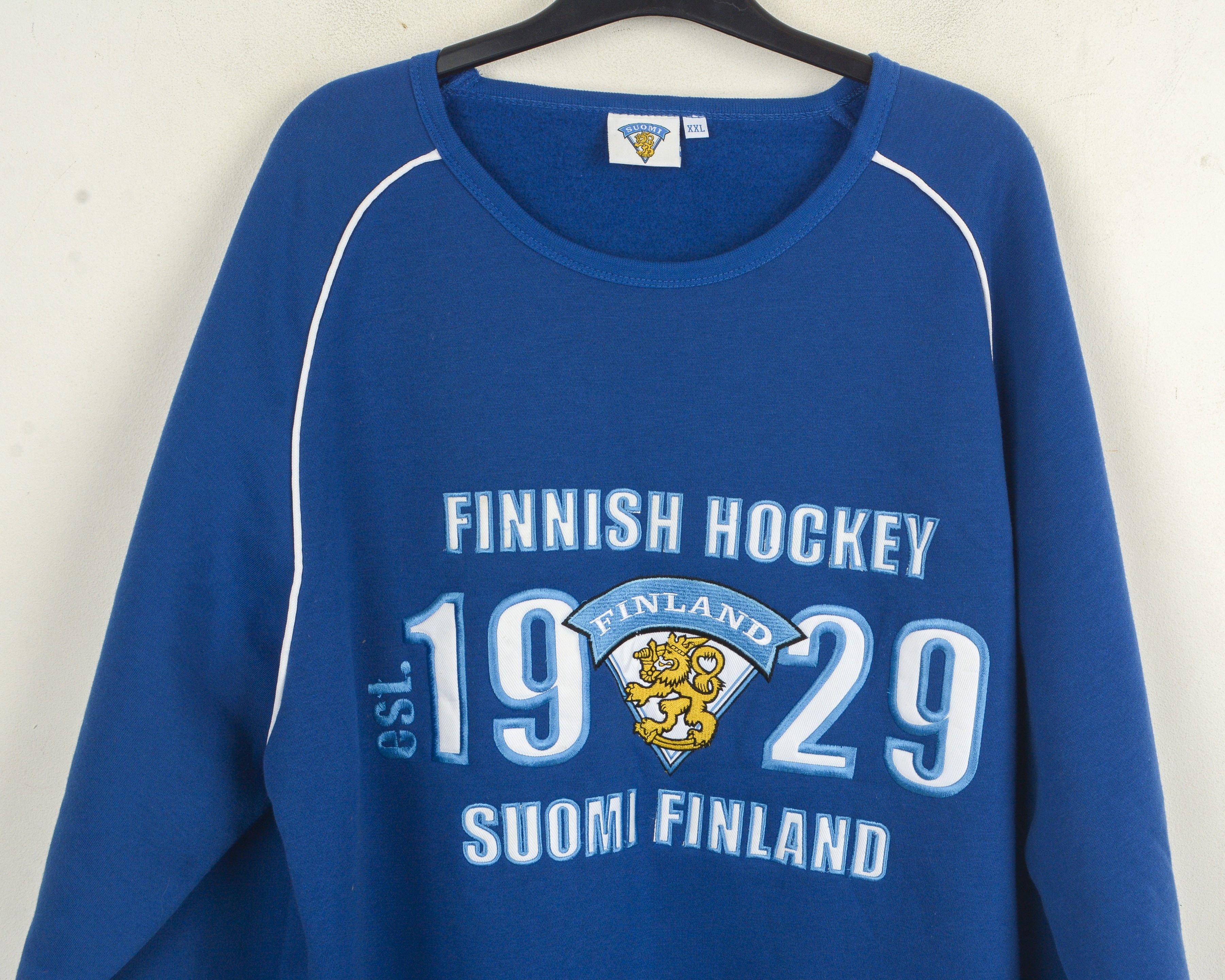 NHL Finnish Suomi Finland 1929 Men 2XL National Team Pullover Size US XXL / EU 58 / 5 - 2 Thumbnail