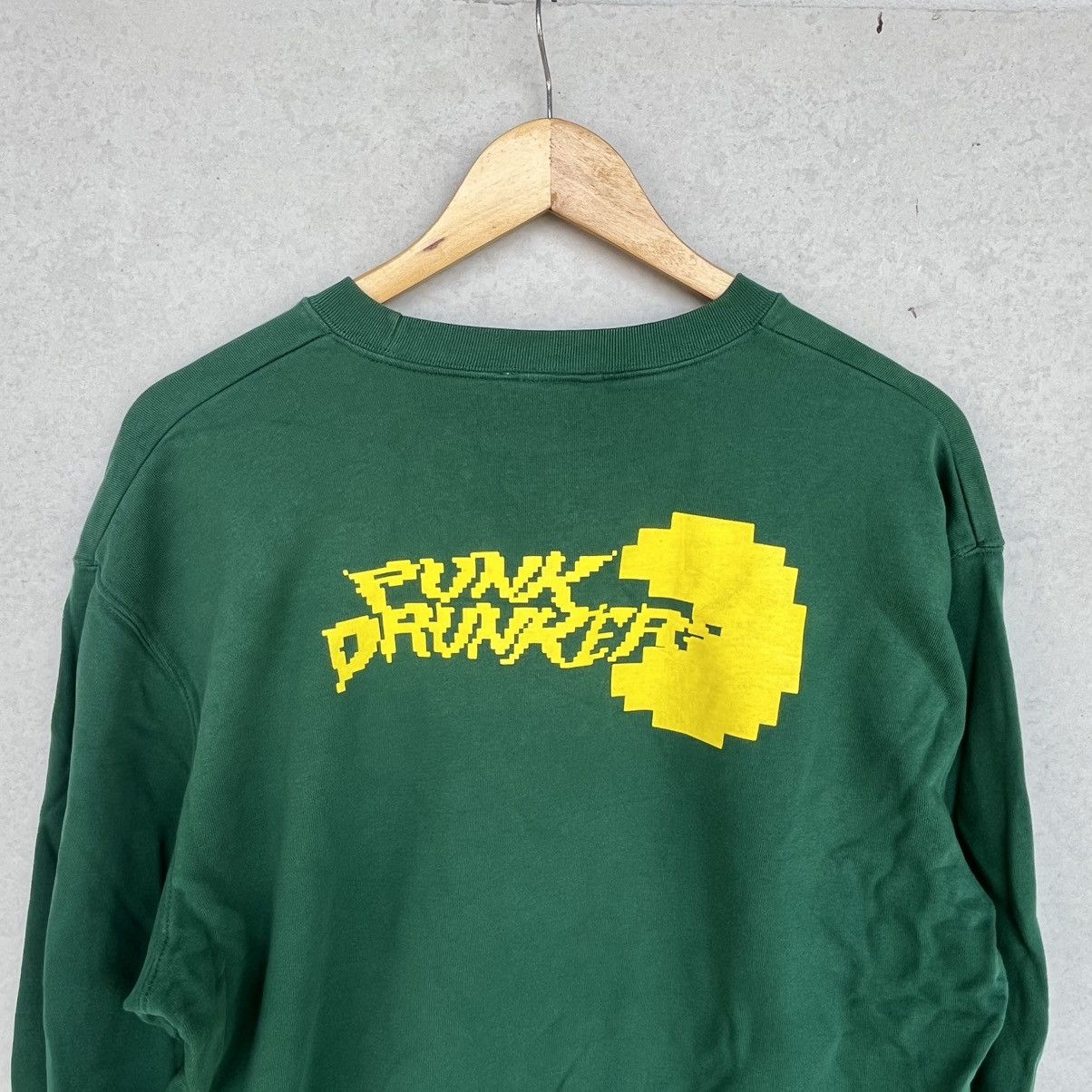 Other Vintage Punk Drunkers Pac-Man Green Sweatshirt Size M Size US M / EU 48-50 / 2 - 6 Thumbnail