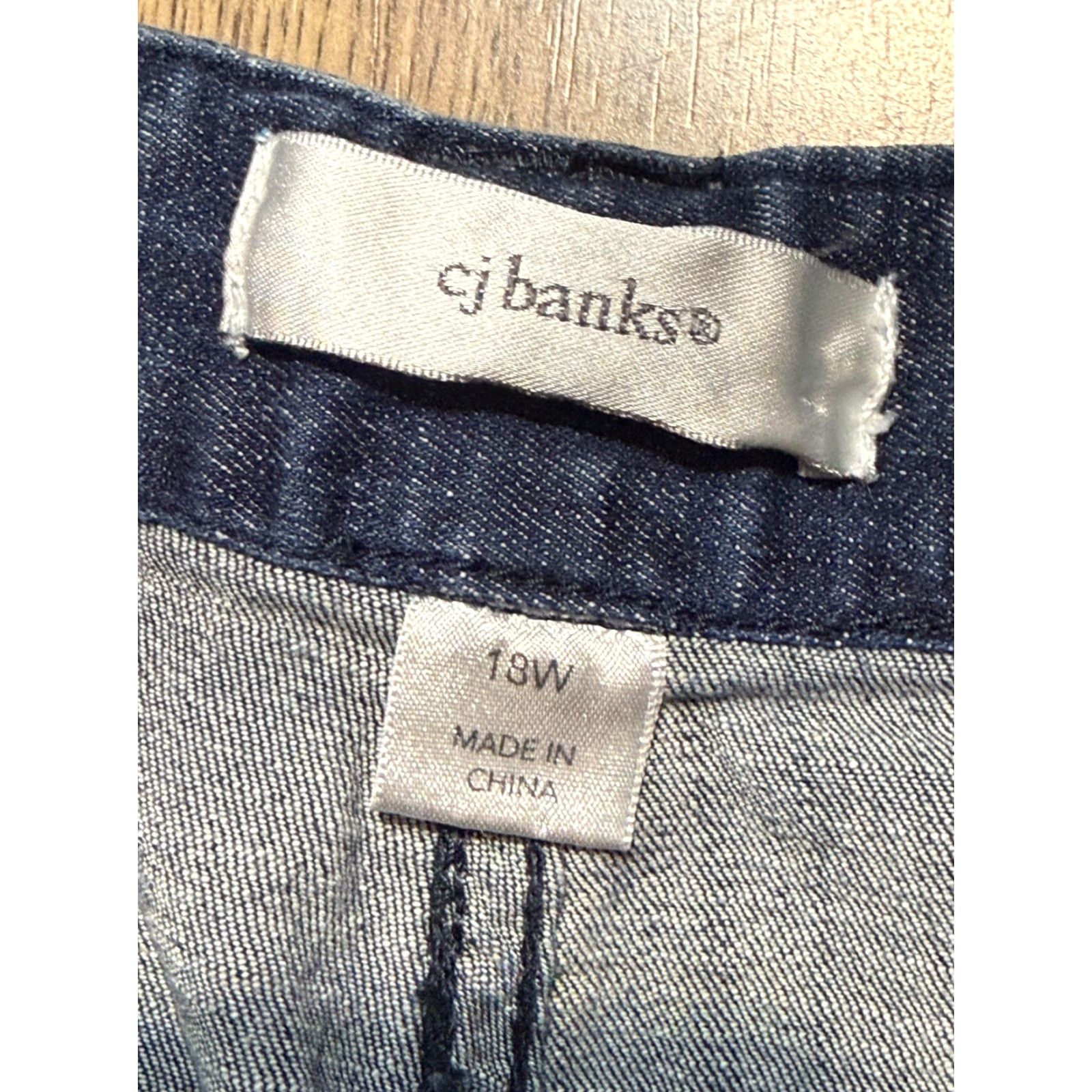 Vintage CJ Banks Jeans Women's 18W Blue Denim Cargo Pockets Straight Leg 5-Pocket Design Jeans Mens Womens Size 40" / US 18 - 4 Thumbnail