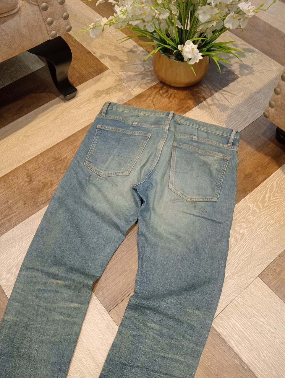 Maison MIHARA YASUHIRO MIHARAYASUHIRO JAPAN WASHED STRETCH DENIM PANTS Size US 34 / EU 50 - 12 Thumbnail