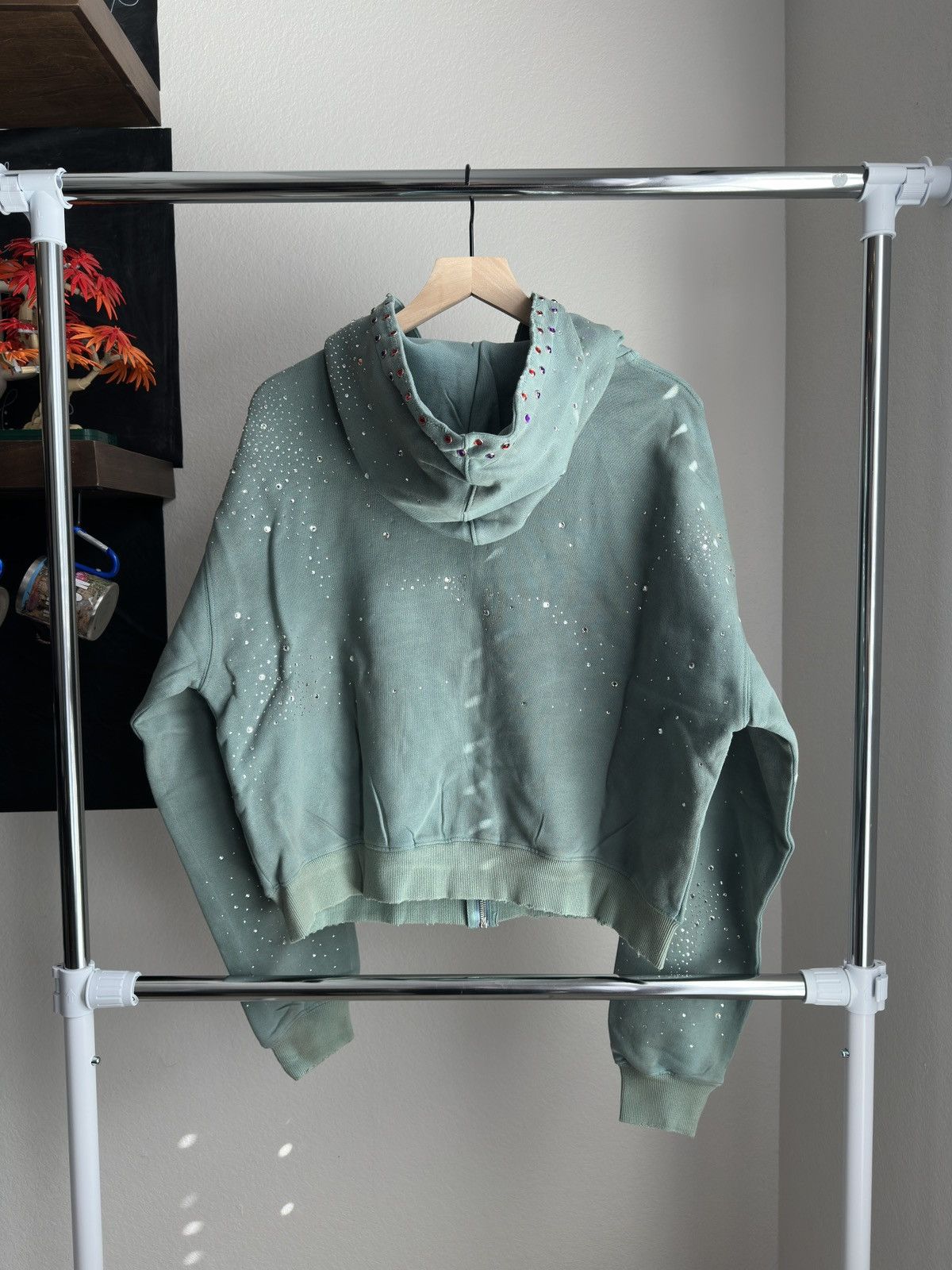 Vale Vale Bank Crystal Zip Up Dark Mint Green Size US L / EU 52-54 / 3 - 2 Thumbnail