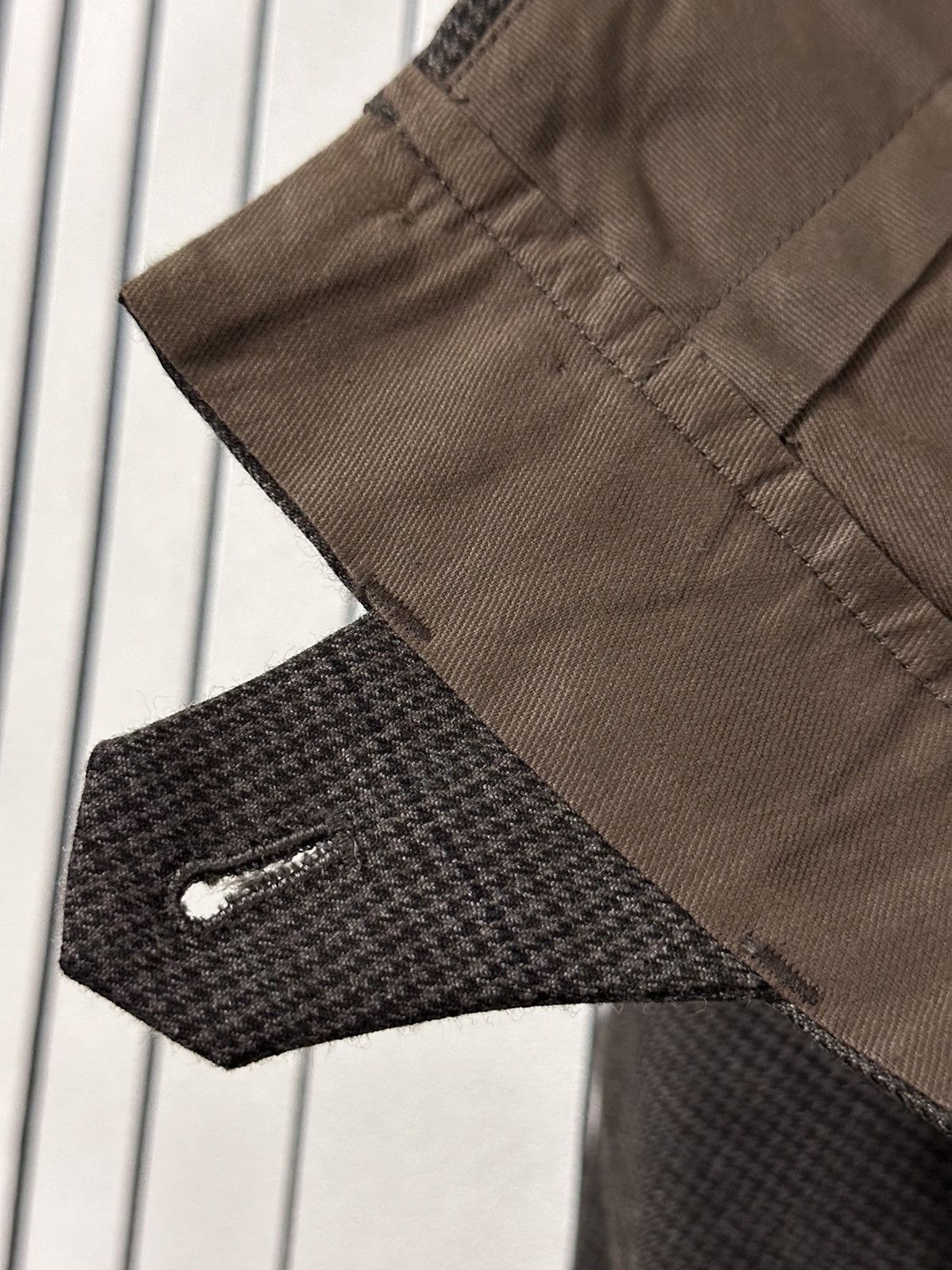 Comme des Garcons A/W89 Comme des Garcons Plaid Brown/Gray Luxury Wool Suit Size 48R - 23 Thumbnail