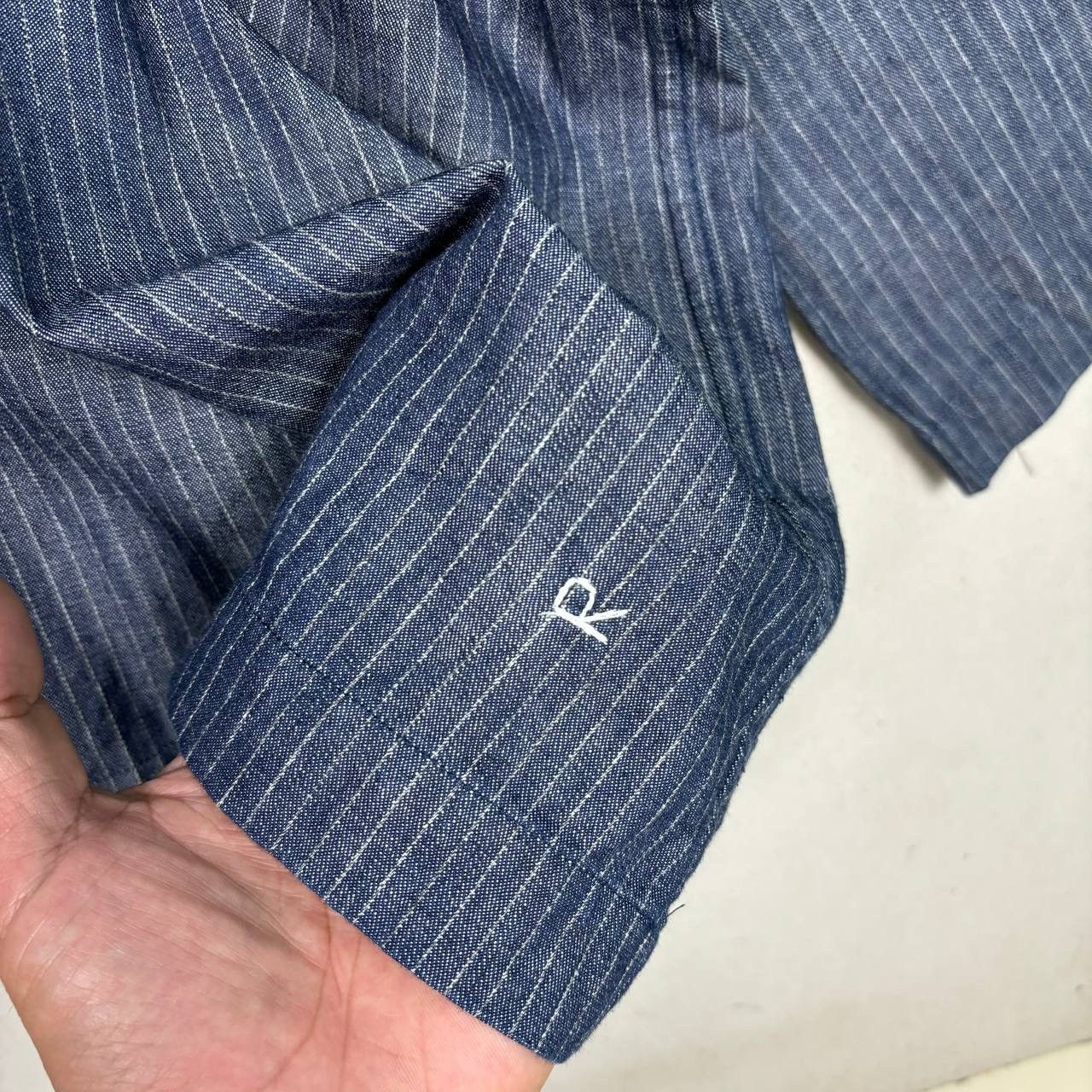 45rpm 45rpm Studio Indigo Hickory Stripe Work Shirt Japan Size 0 Size US M / EU 48-50 / 2 - 5 Thumbnail